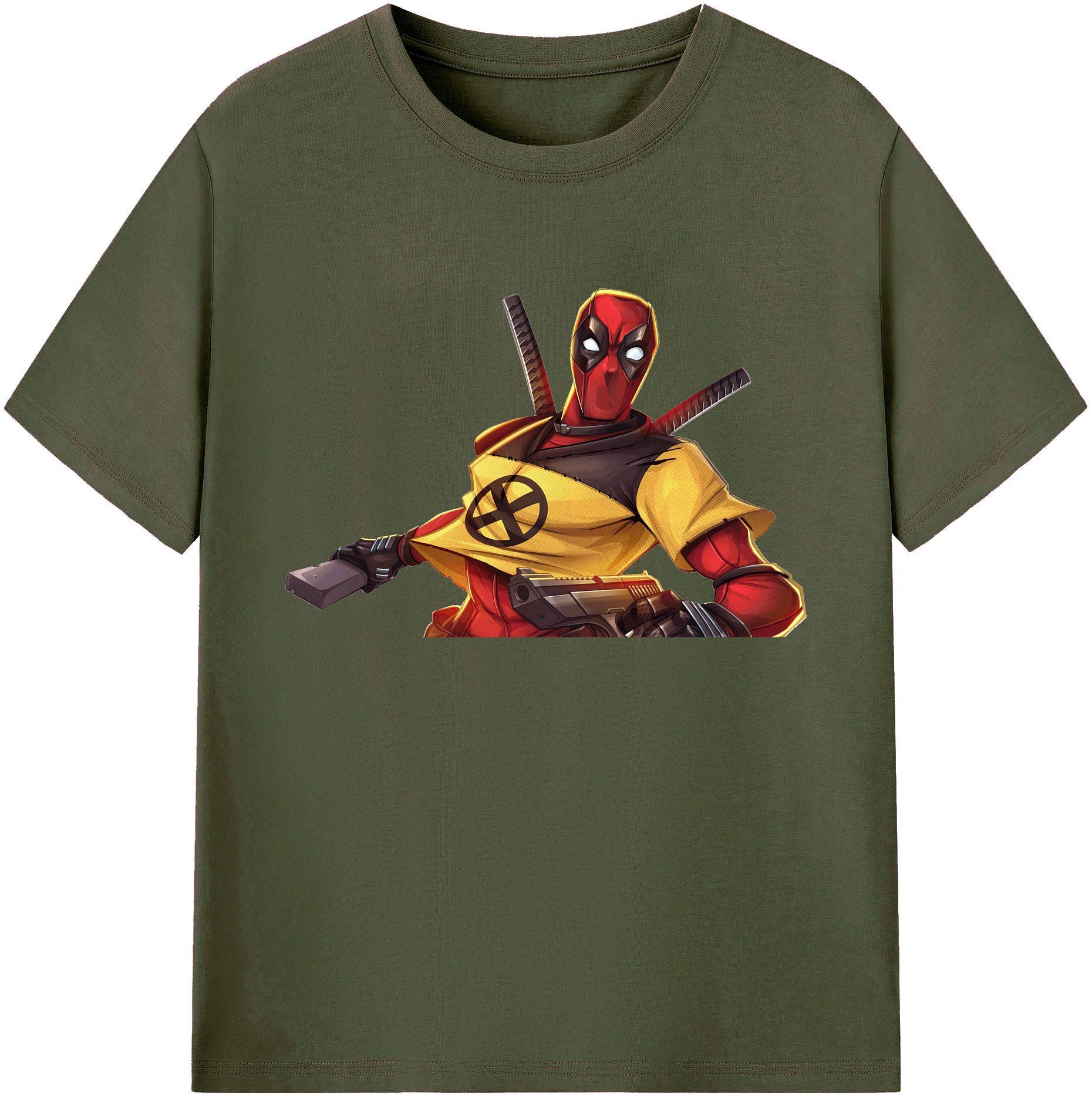（画像用） Deadpool デッドプール 綿100％ メンズ半袖Tシャツ｜肌触りやわらか＆通気性